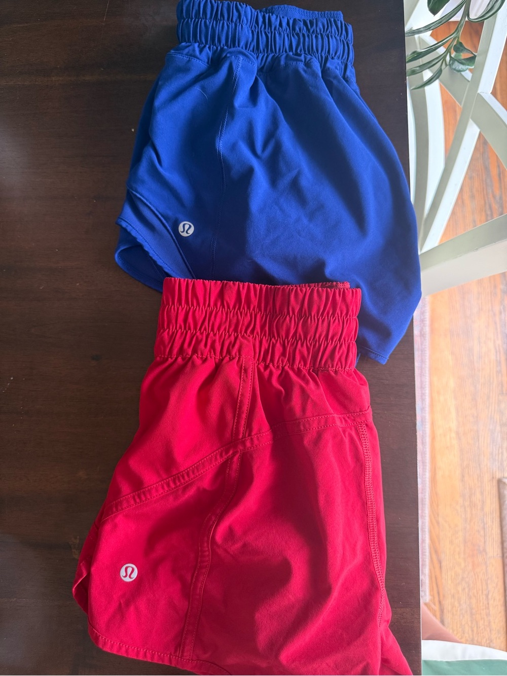 lululemon athletica Women's Athletic Shorts in Blue and Red